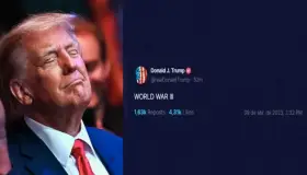 Escribe Trump en su red social “Tercera Guerra Mundial” ; la gente se preocupa