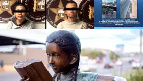 Detienen a ladrontes de “La Niña Lectora”