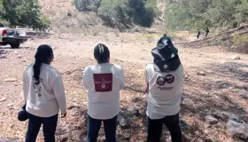 Encuentran Madres Buscadoras cuerpos sin vidas en predio alejado