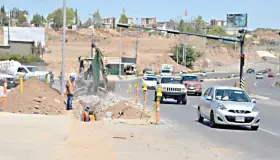 Abren pavimento en periférico para trabajos de desarrollo