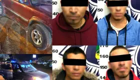 Detienen a presuntos robacarros en flagrancia