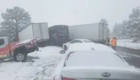 En pleno mayo cae nevada en Flagstaff, Arizona