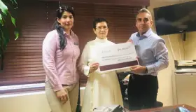 Entregan donativo a Asilo de Ancianos