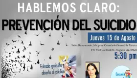 Invita Consulado a plática sobre suicidio