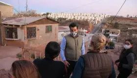 Entrega
Alcalde calles pavimentadas